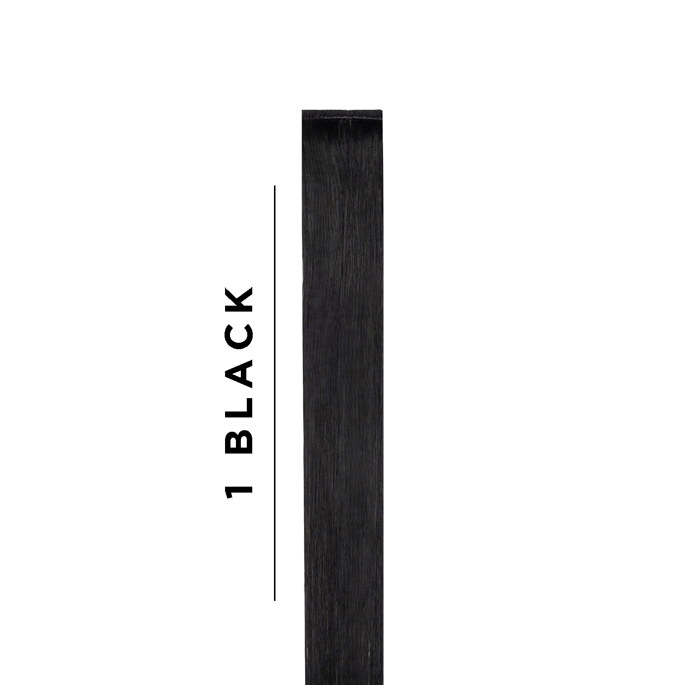 1 Black Sample Clip In Hair Extension