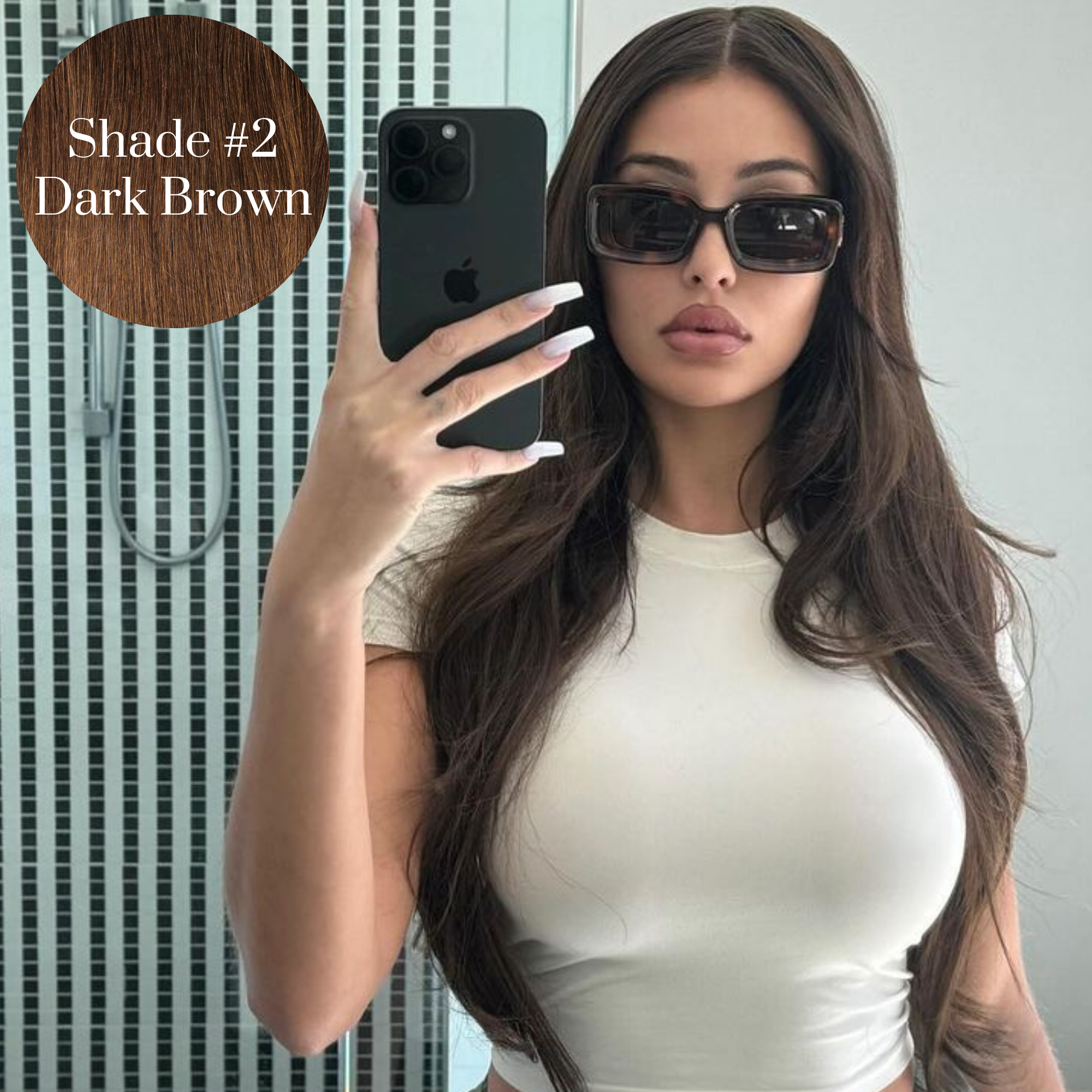 2 Aura Hair Extension - Dark Brown