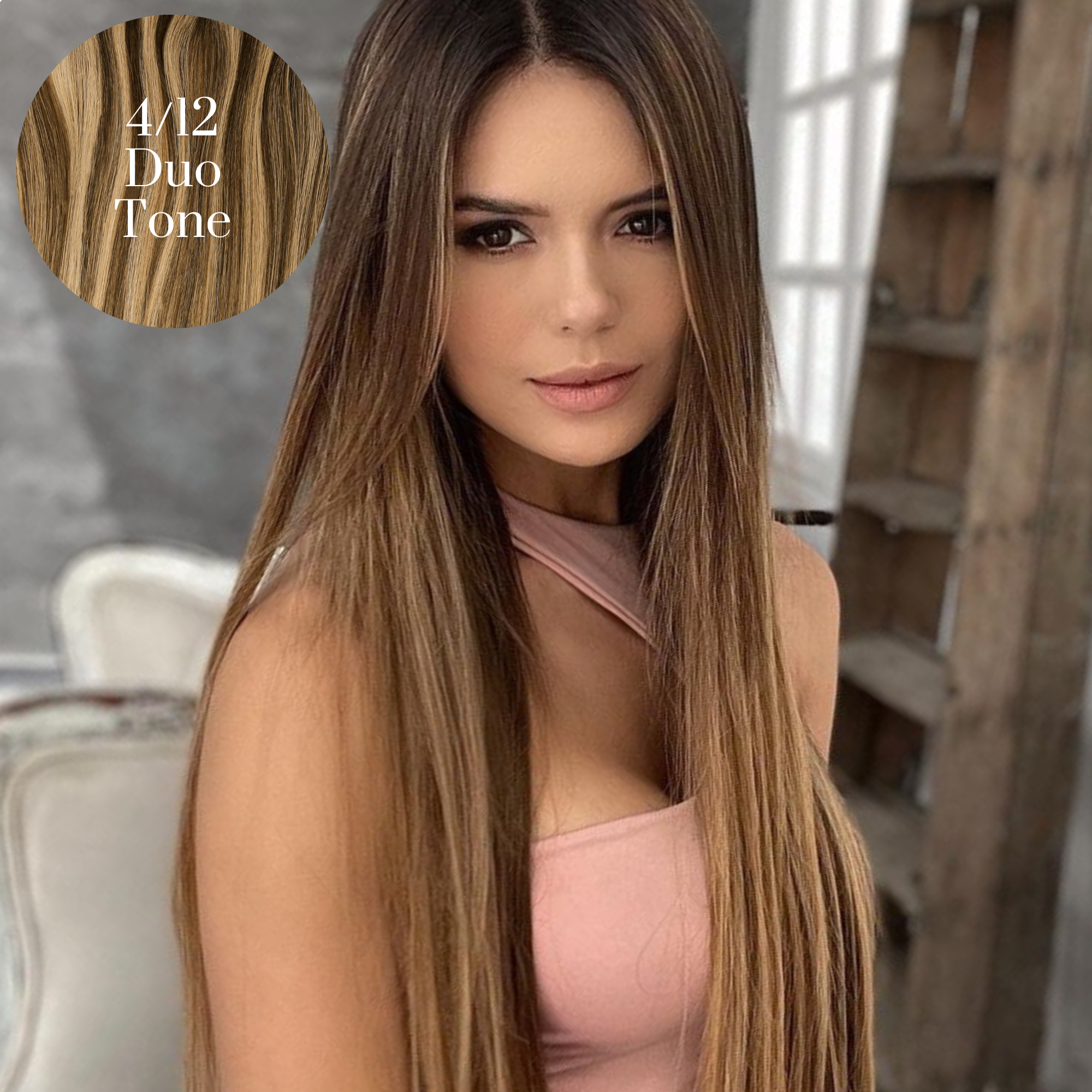 4/12 Duo Tone Ponytail Hair Extension