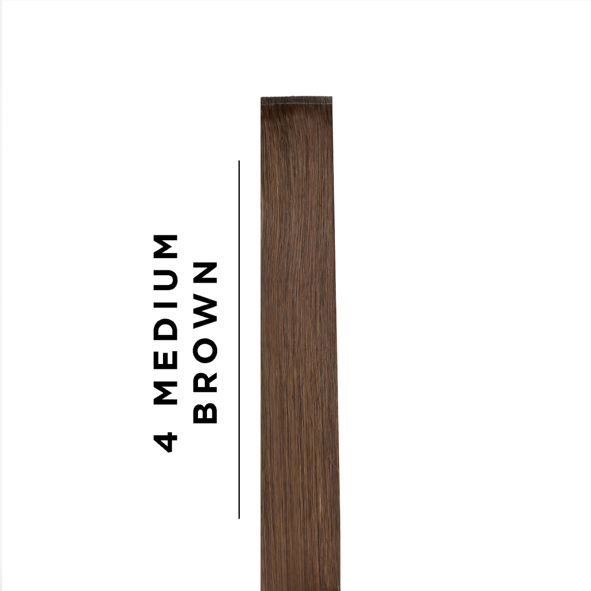 4 Medium Brown Sample Clip In Hair Extension | AquaLyna