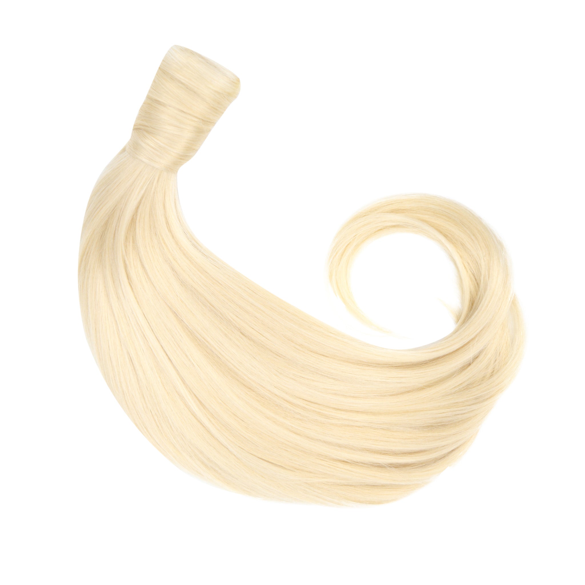 60A Ponytail Hair Extension - Most Platinum Ash Blonde