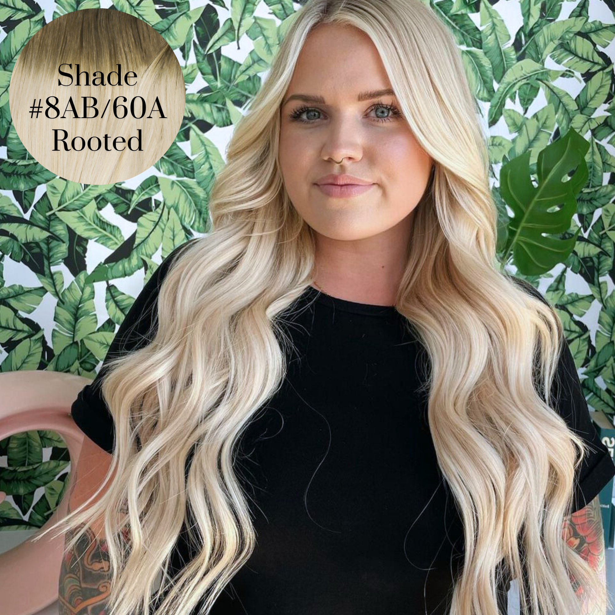 8AB/60A Rooted Ultra Narrow Clip In Hair Extensions