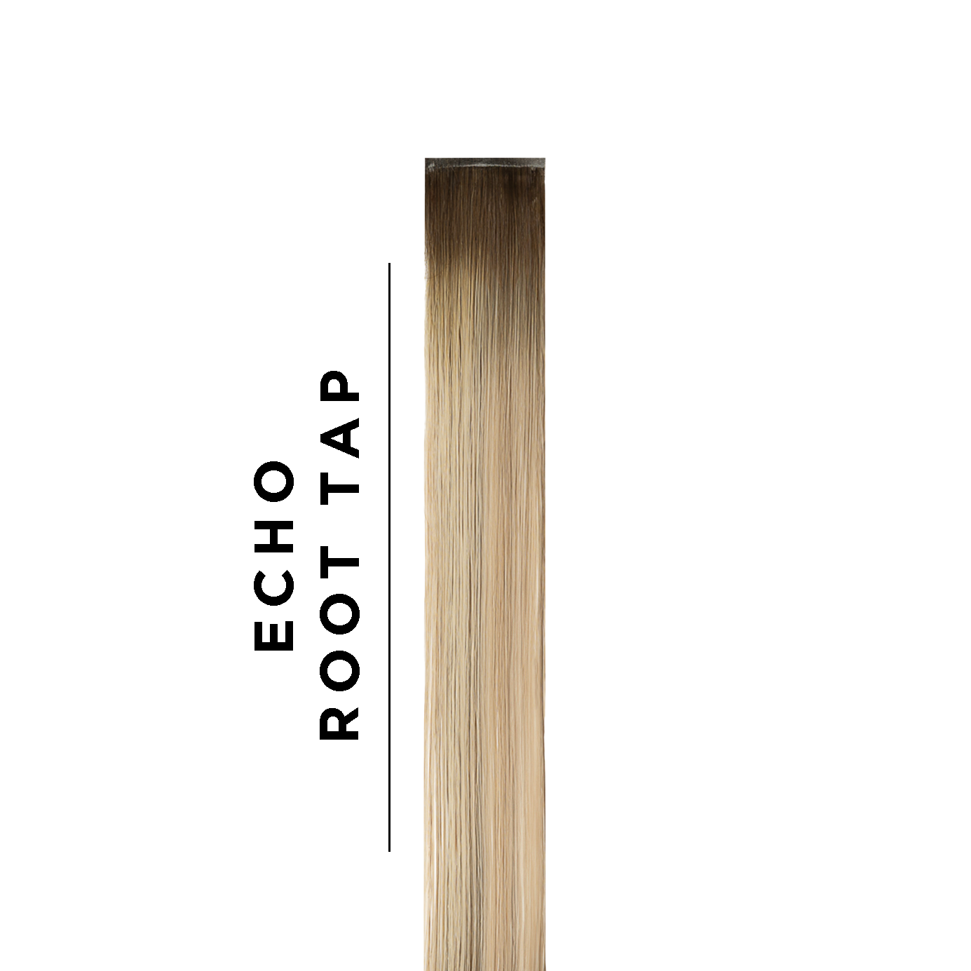 Echo Root Tap Sample Clip In Hair Extension - Medium Brown Beige Blonde
