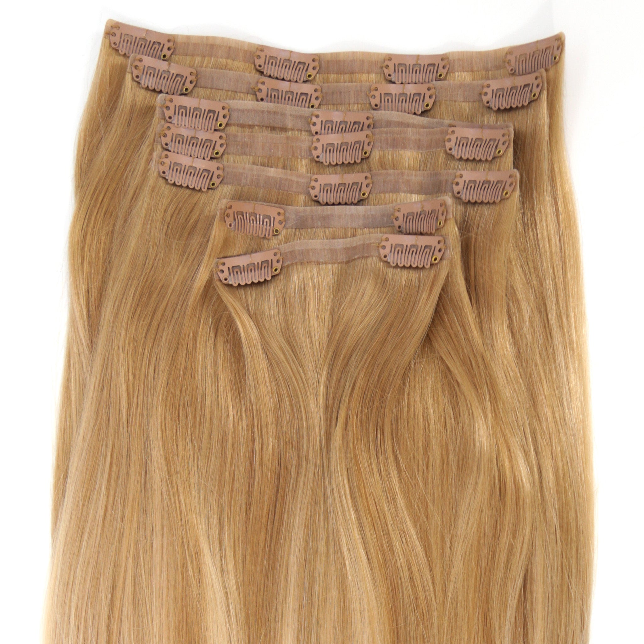 #18/22 Blonde Balayage Ultra Narrow Clip In Hair Extensions