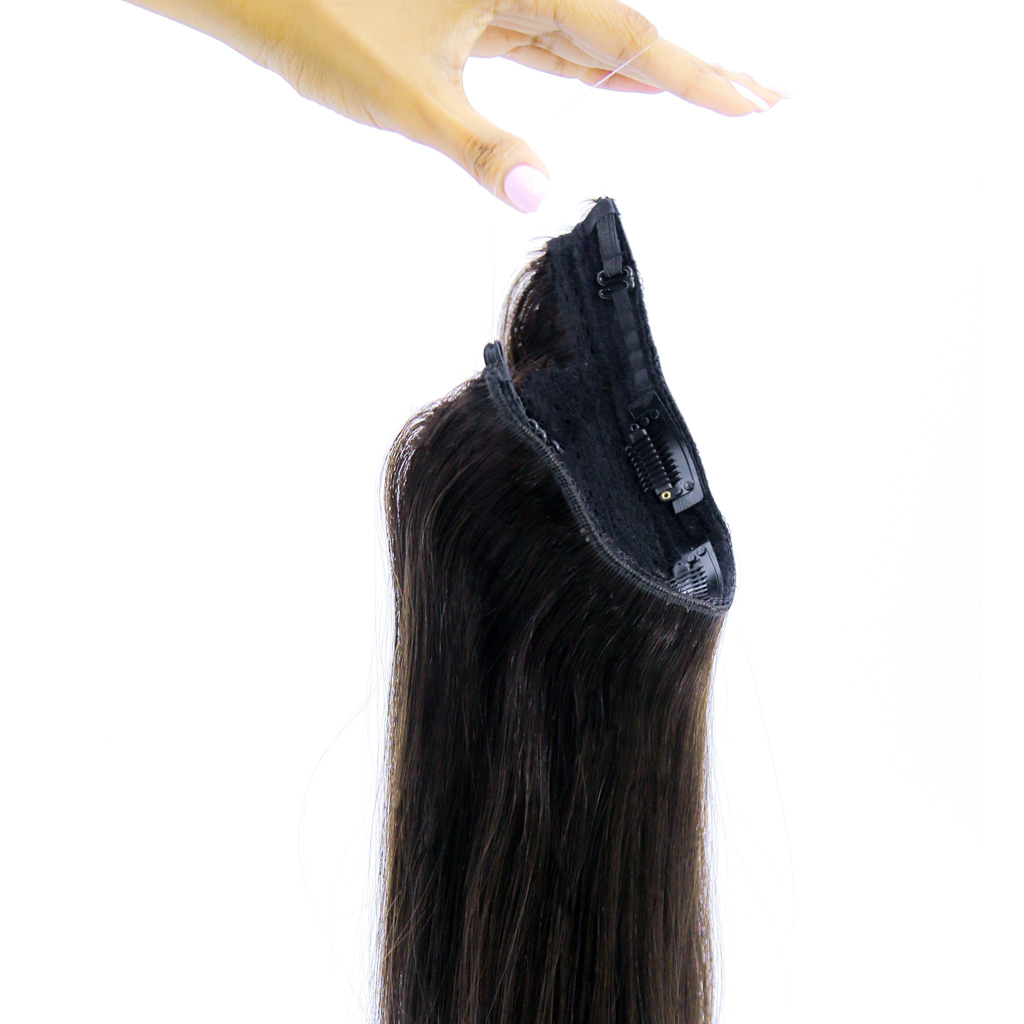 #1B Soft Black Aura Hair Extension
