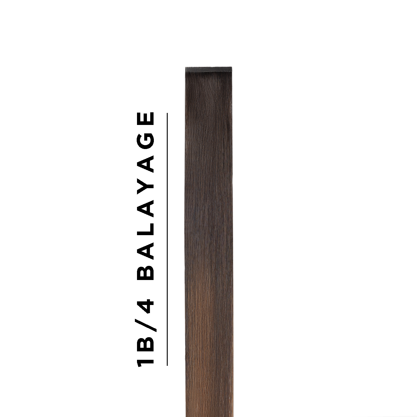 #1B/4 Balayage Sample Clip In Hair Extension