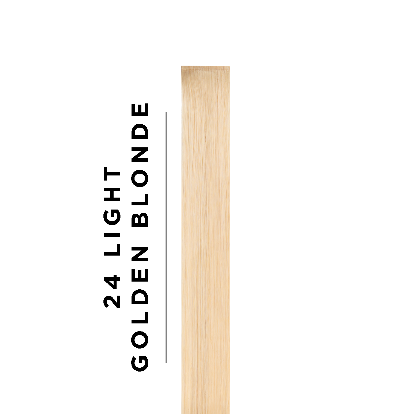 #24 Light Golden Blonde Sample Clip In Hair Extension