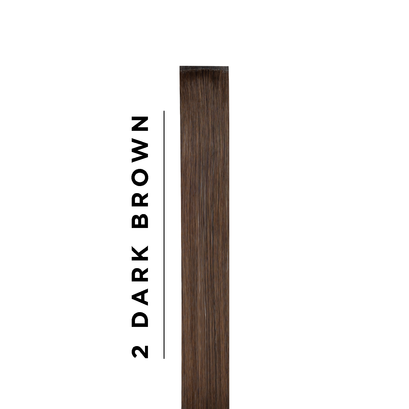 #2 Dark Brown Sample Clip In Hair Extension