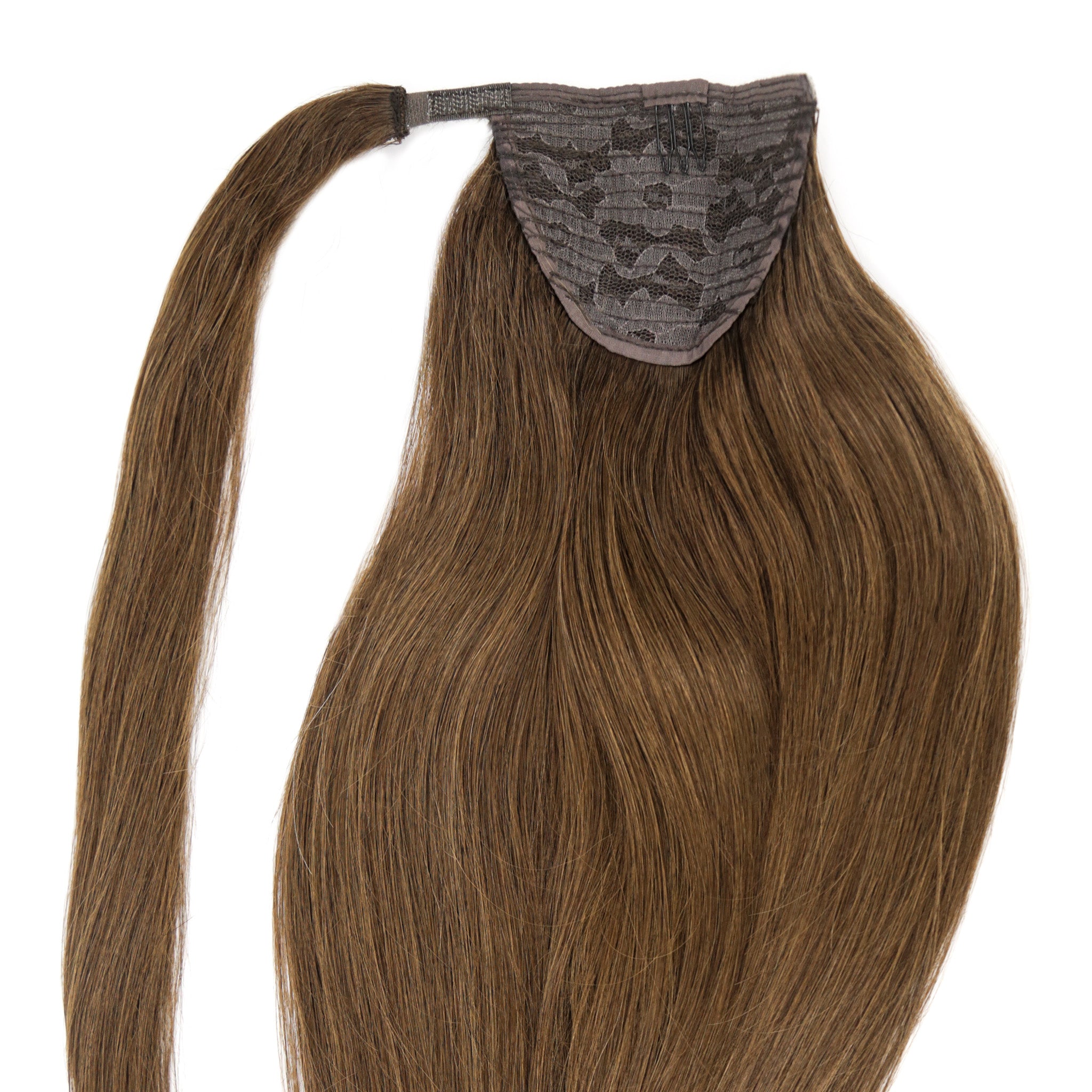 #4 Medium Brown Ponytail Hair Extension
