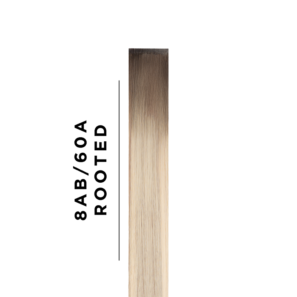 8AB/60A Rooted Sample Clip In Hair Extension | AquaLyna
