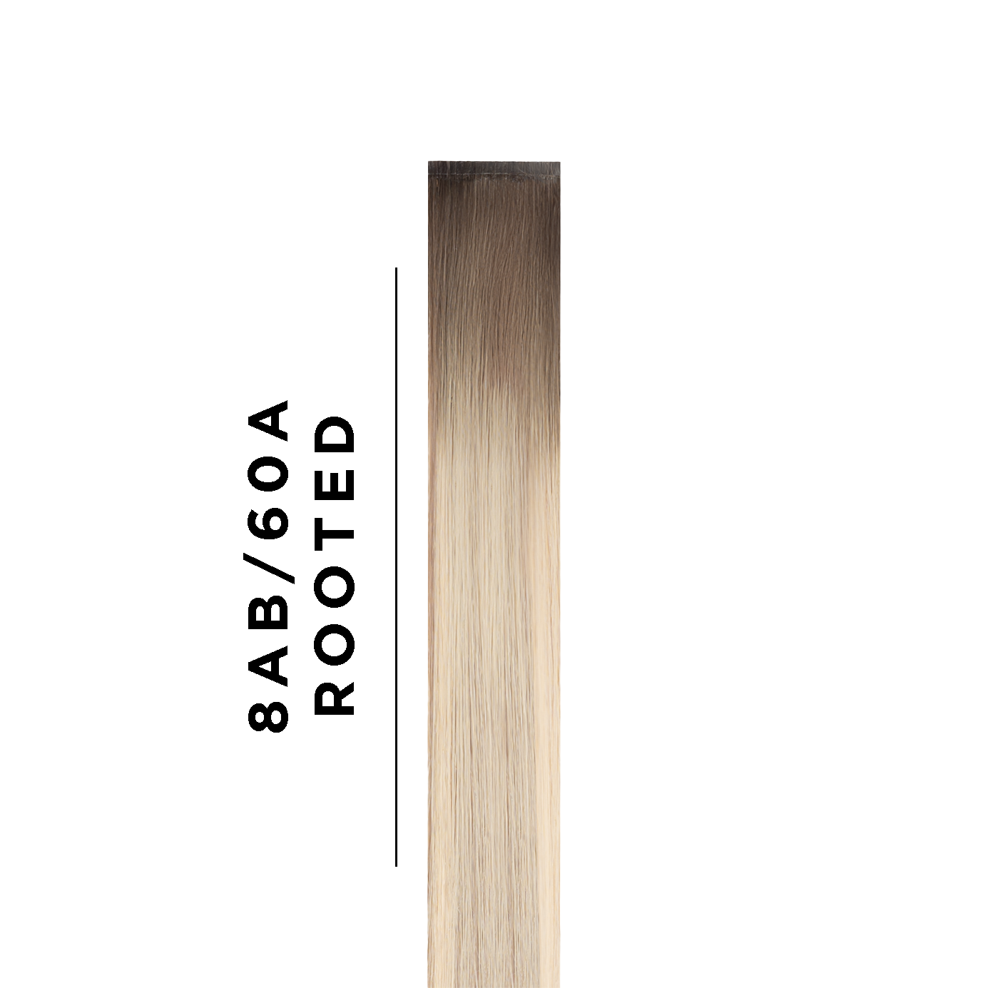 #8AB/60A Rooted Sample Clip In Hair Extension