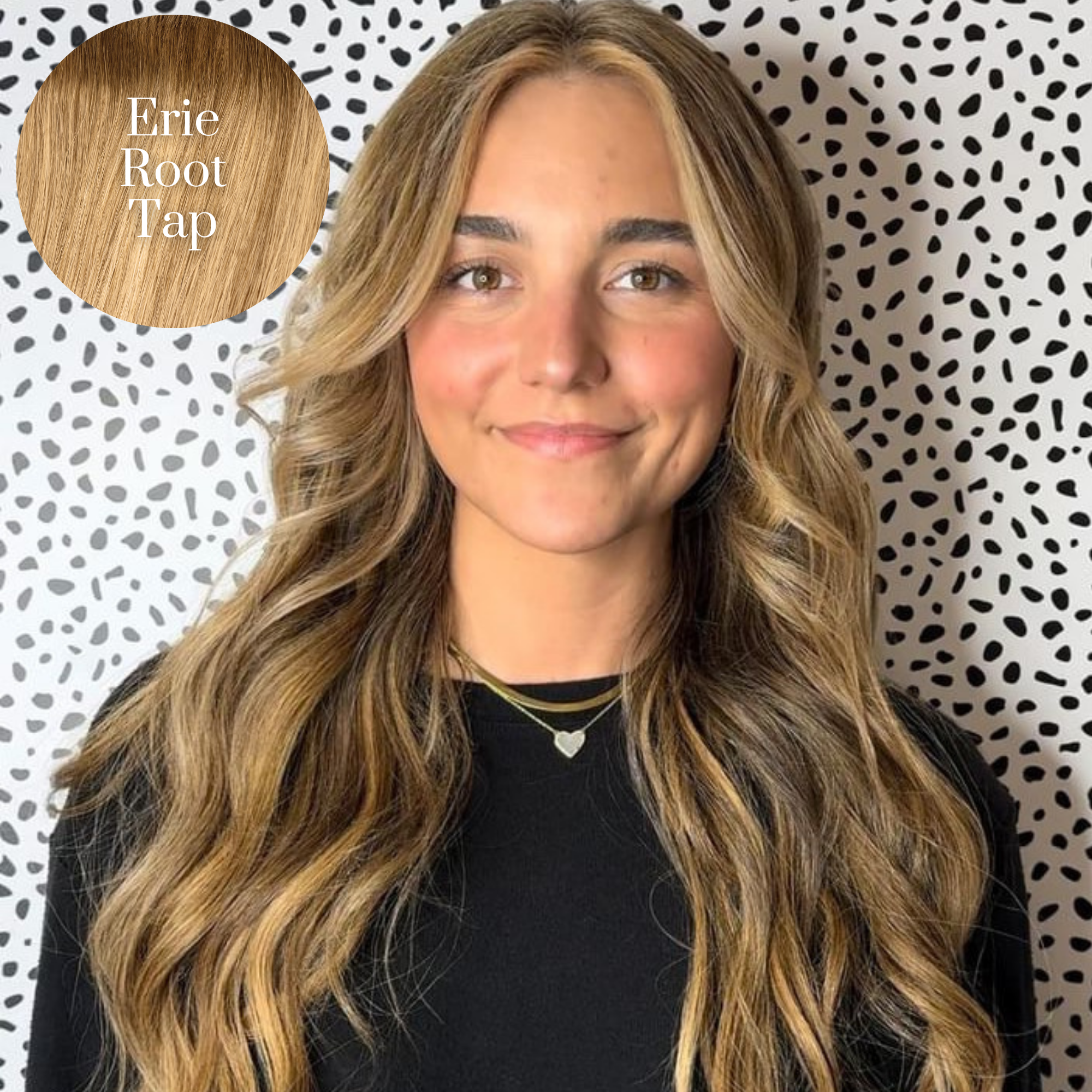 Light Brown Beige Blonde 'Erie' Root Tap Blend Aura Hair Extension