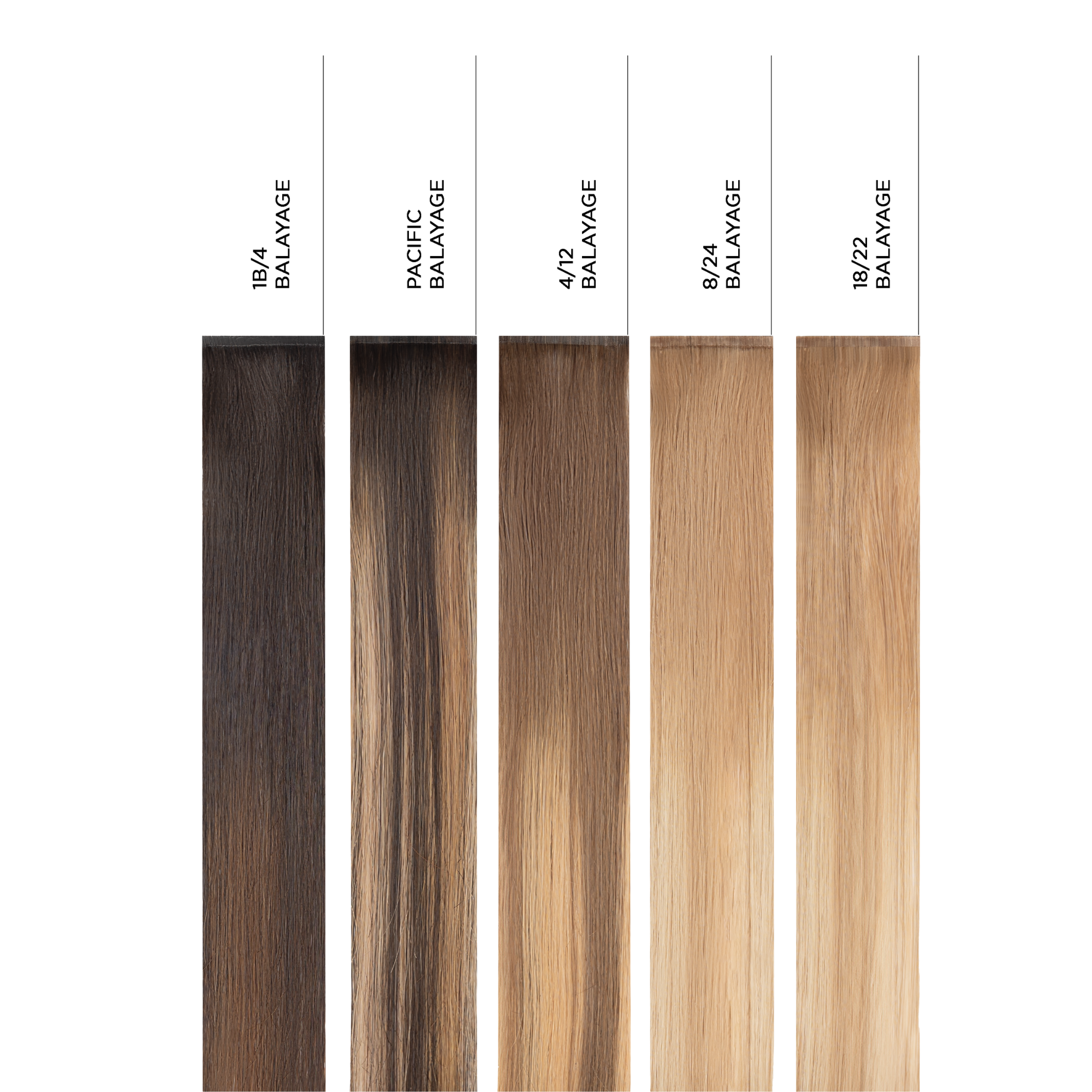 #1B/4 Balayage Sample Clip In Hair Extension