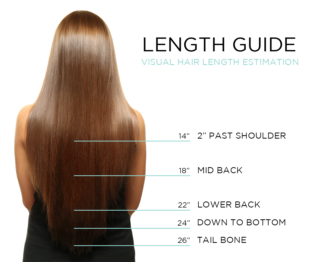 Clip in hair extensions length guide cheap